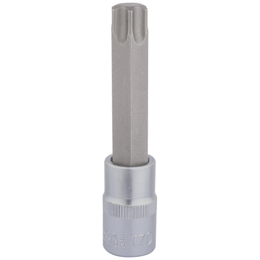 Draper-TX-STARÂ®-Socket-Bit,-1/2"-Sq.-Dr.,-T70-x-100mm