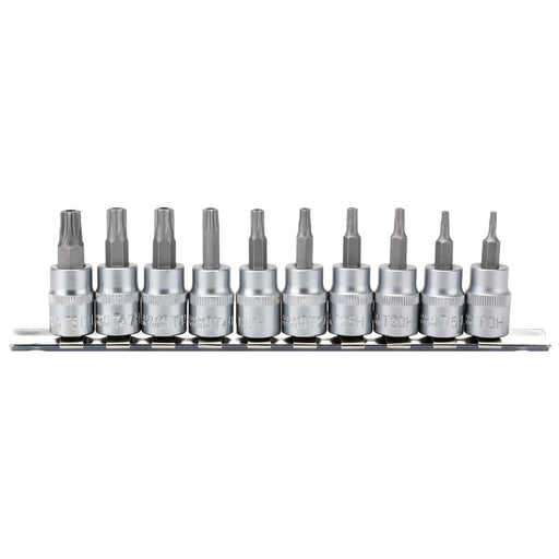 Draper-TX-STARÂ®-Security-Socket-Bit-Set,-3/8"-Sq.-Dr.,-48mm-(10-Piece)