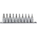 Draper-TX-STAR®-Plus-Socket-Bit-Set,-3/8"-Sq.-Dr.,-48mm-(10-Piece)