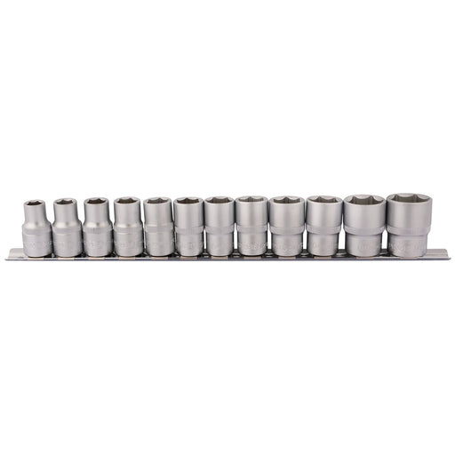 Socket-Set-on-Metal-Rail,-1/2"-Sq.-Dr.-(12-Piece)