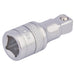 Satin-Chrome-Wobble-Extension-Bar,-3/8"-Sq.-Dr.,-45mm