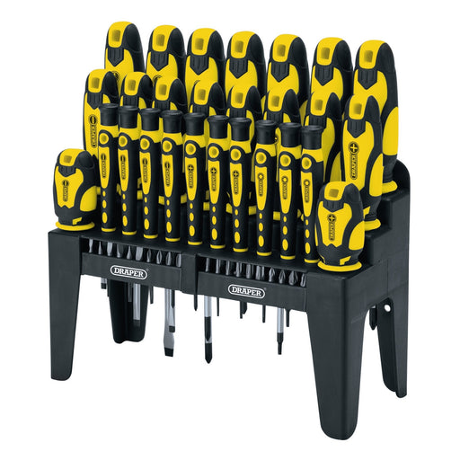 Soft-Grip-Screwdriver-and-Bit-Set,-Yellow-(47-Piece)