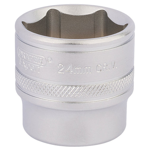 Draper-HI-TORQ®-6-Point-Socket,-3/8"-Sq.-Dr.,-24mm