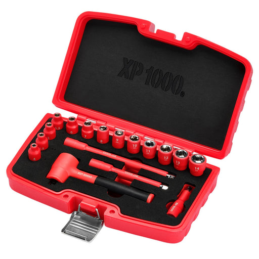 XP1000Â®-VDE-Metric-Socket-Set,-1/4"-Sq.-Dr.-(17-Piece)