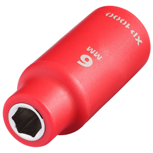XP1000®-VDE-Socket,-1/4"-Sq.-Dr.,-6mm