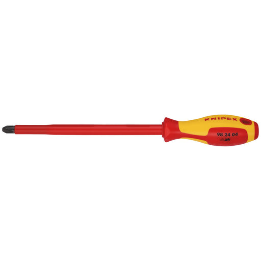 KNIPEX-98-24-04-VDE-Insulated-Screwdriver,-PH4-x-200mm