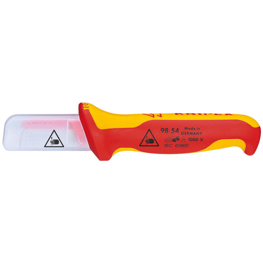 KNIPEX-98-54-SB-VDE-Cable-Knife,-190mm