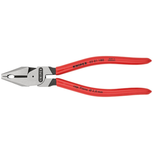KNIPEX-02-01-180-High-Leverage-Combination-Pliers,-180mm