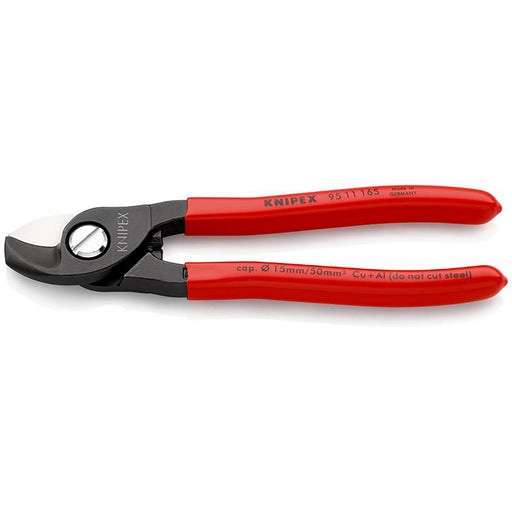 KNIPEX-95-11-165-Cable-Shears-plastic-coated-burnished,-165mm