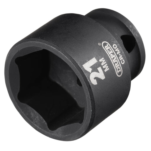 Draper-HI-TORQÂ®-Metric-Impact-Socket,-3/8"-Sq.-Dr.,-21mm