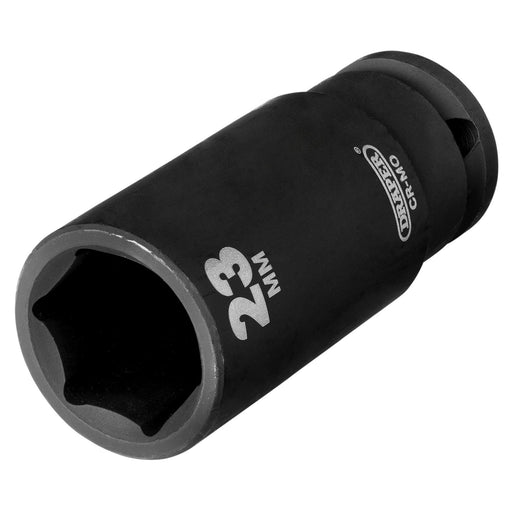 Draper-Hi-TORQÂ®-Deep-Impact-Socket,-1/2"-Sq.-Dr.,-23mm