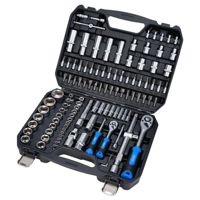 Draper-HI-TORQÂ®-Metric-Socket-and-Bit-Set,-1/4"-and-1/2"-Sq.-Dr.-(110-Piece)
