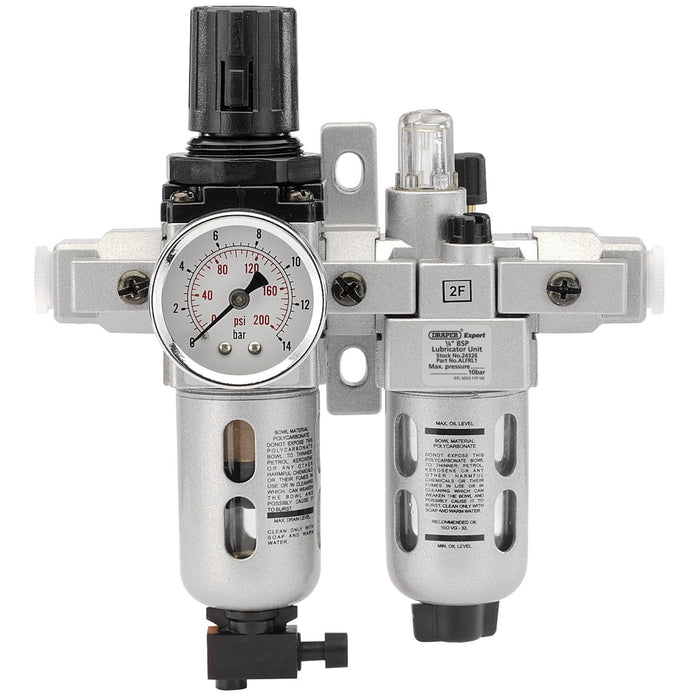 1/4"-BSP-Combined-Filter/Regulator/Lubricator-Unit-(FRL)