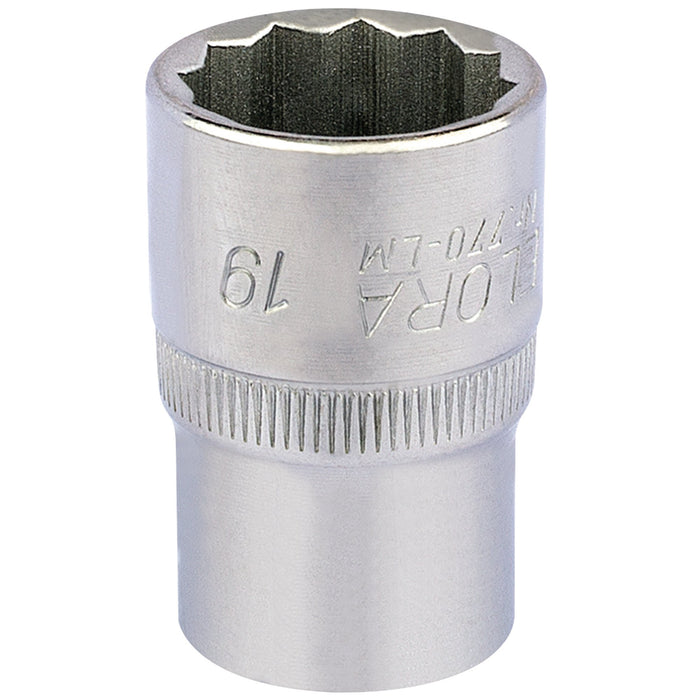 Elora-Bi-Hexagon-Socket,-1/2"-Sq.-Dr.,-19mm