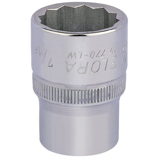 Elora-Whitworth-Bi-Hexagon-Socket,-1/2"-Sq.-Dr.,-7/16"