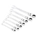 Draper-HI-TORQÂ®-Metric-Flexible-Head-Ratcheting-Combination-Spanner-Set-(7-Piece)
