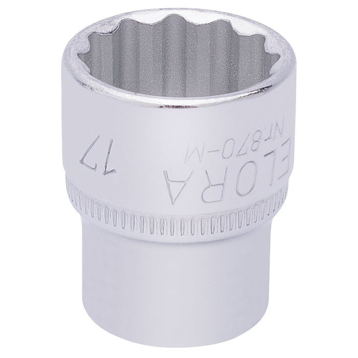 Elora-Bi-Hexagon-Socket,-3/8"-Sq.-Dr.,-17mm