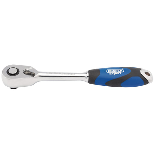 Draper-Expert-Soft-Grip-Reversible-Ratchet,-3/8"-Sq.-Dr.,-72-Tooth