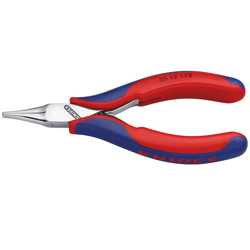 KNIPEX-35-12-115-Electronics-Pliers-with-box-joint-with-multi-component-grips,-115mm