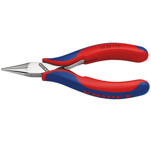 KNIPEX-35-22-115-Electronics-Pliers-with-box-joint-with-multi-component-grips,-115mm