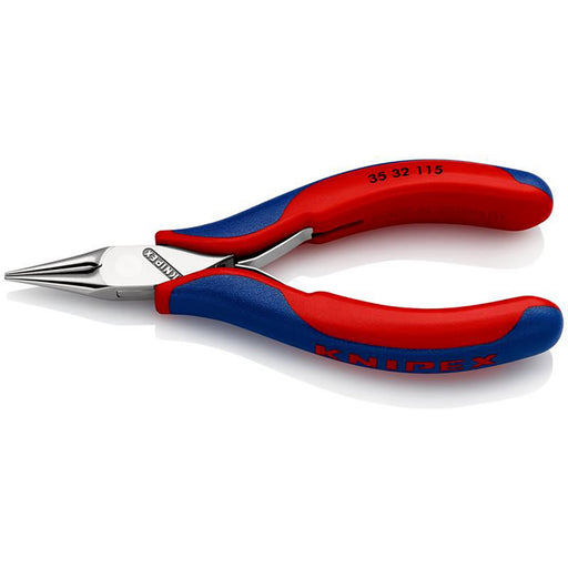 KNIPEX-35-32-115-Electronics-Pliers-with-box-joint-with-multi-component-grips,-115mm
