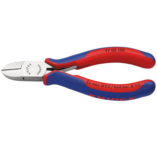 KNIPEX-77-02-130-SB-Electronics-Diagonal-Cutter,-130mm
