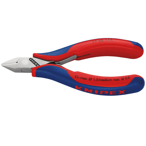 KNIPEX-77-42-115-SB-Electronics-Diagonal-Cutter,-115mm