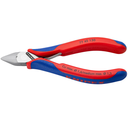 KNIPEX-77-42-130-Electronics-Diagonal-Cutter,-130mm