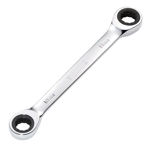 Draper-HI-TORQ®-Metric-Double-Ratchet-Ring-Spanner,-10-x-11mm