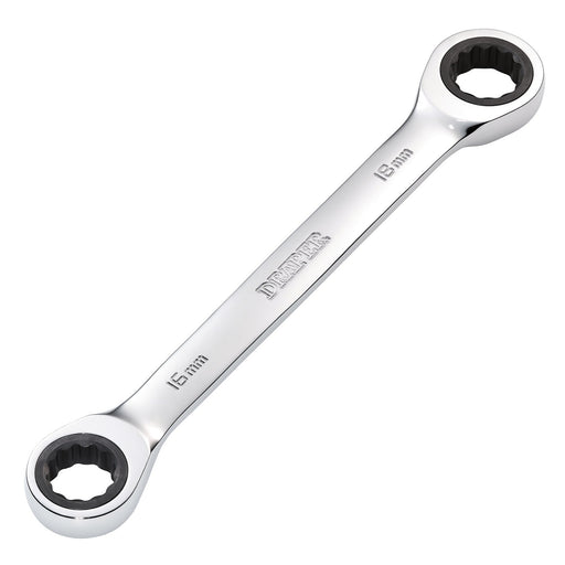 Draper-HI-TORQ®-Metric-Double-Ratchet-Ring-Spanner,-16-x-18mm
