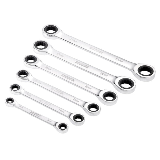 Draper-HI-TORQÂ®-Metric-Double-Ratchet-Ring-Spanner-Set-(6-Piece)