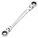 Draper-HI-TORQÂ®-Metric-Flexible-Head-Double-Ring-Ratchet-Spanner,-14-x-15mm