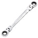 Draper-HI-TORQ®-Metric-Flexible-Head-Double-Ring-Ratchet-Spanner,-14-x-15mm