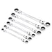Draper-HI-TORQÂ®-Metric-Flexible-Head-Double-Ring-Ratchet-Spanner-Set-(6-Piece)