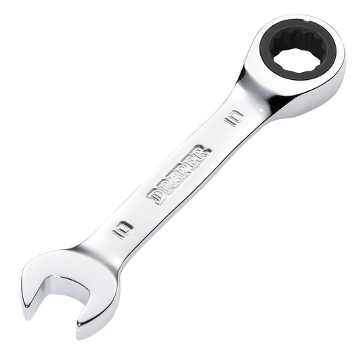 Draper-HI-TORQÂ®-Metric-Stubby-Ratchet-Combination-Spanner,-10mm