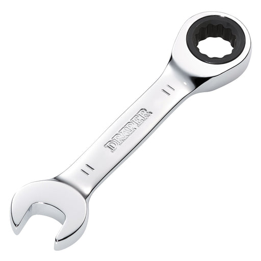 Draper-HI-TORQÂ®-Metric-Stubby-Ratchet-Combination-Spanner,-11mm