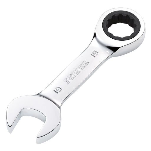 Draper-HI-TORQÂ®-Metric-Stubby-Ratchet-Combination-Spanner,-19mm
