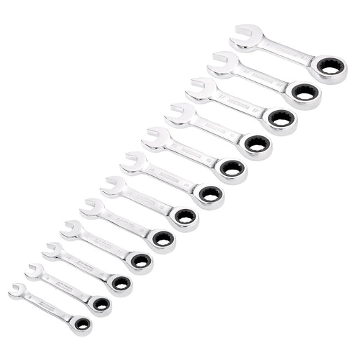 Draper-HI-TORQÂ®-Metric-Stubby-Ratchet-Combination-Spanner-Set-(12-Piece)