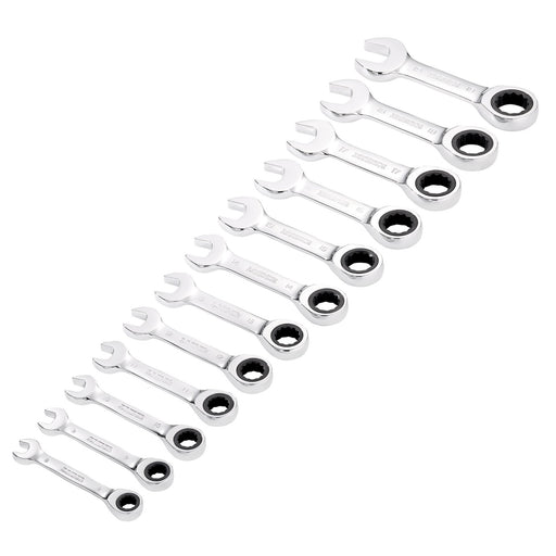 Draper-HI-TORQ®-Metric-Stubby-Ratchet-Combination-Spanner-Set-(12-Piece)