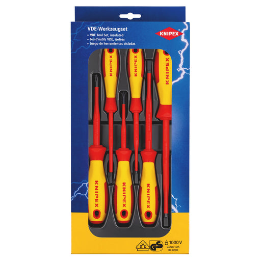 KNIPEX-00-20-12-V02-VDE-Insulated-Slotted/Phillips®-Screwdriver-Set