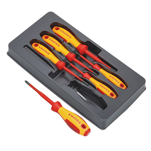KNIPEX-00-20-12-V03-VDE-Insulated-PhillipsÂ®/PozidrivÂ®-Screwdriver-Set