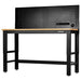 BUNKERÂ®-Workbench-with-Hardwood-Worktop-and-Power-Pegboard,-1550mm