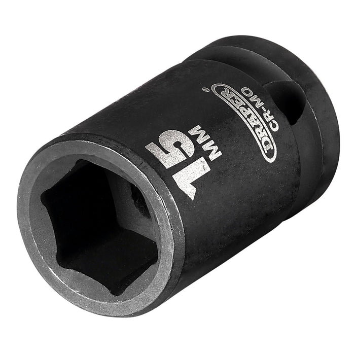 Draper-Expert-HI-TORQÂ®-Impact-Socket,-1/2"-Sq.-Dr.,-15mm