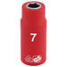 Fully-Insulated-VDE-Socket,-1/4"-Sq.-Dr.,-7mm