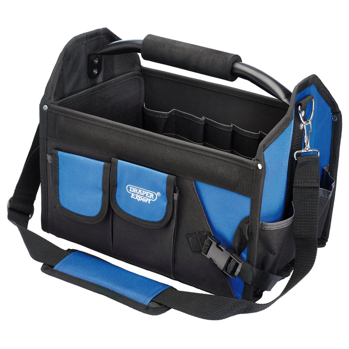 Draper-Expert-Folding-Tote-with-Tubular-Steel-Handle,-355mm