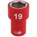 Fully-Insulated-VDE-Socket,-3/8"-Sq.-Dr.,-19mm