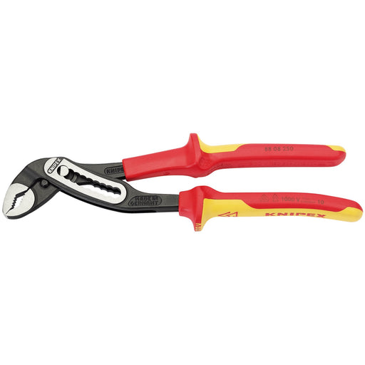 KNIPEX-Alligator®-88-08-250UKSBE-VDE-Fully-Insulated-Water-Pump-Pliers,-250mm
