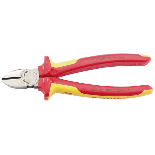 KNIPEX-70-08-180UKSBE-VDE-Fully-Insulated-Diagonal-Side-Cutters,-180mm