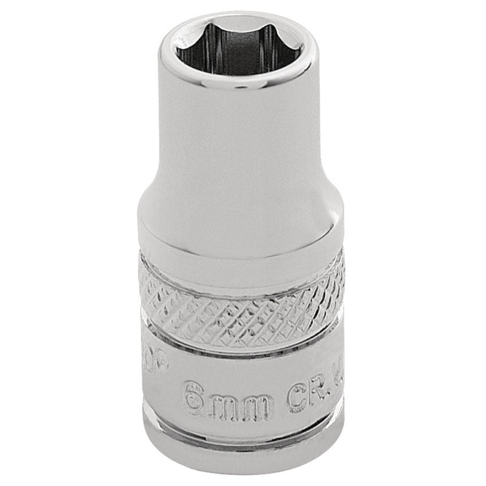 Draper-HI-TORQ®-6-Point-Socket,-1/4"-Sq.-Dr.,-6.0mm
