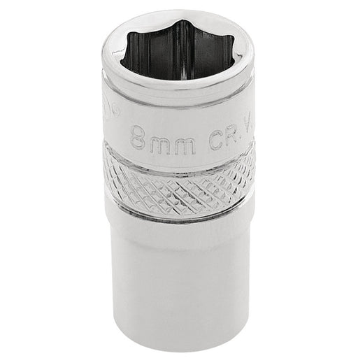 Draper-HI-TORQ®-6-Point-Socket,-1/4"-Sq.-Dr.,-8mm